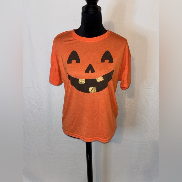 Modern Lux Orange Halloween Tee - Picture 1 of 5